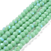 Стеклянные бусины с гальваническим покрытием  EGLA-A034-P3mm-B22