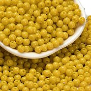 Непрозрачные цветные стеклянные бусины SEED-C001-02B-14