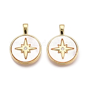 Латунные микропаве прозрачные подвески с фианитом KK-N254-213G