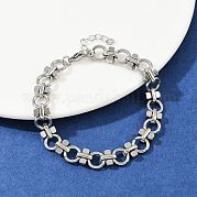 Браслеты из звеньевой цепи из нержавеющей стали 304 BJEW-H207-01A-P