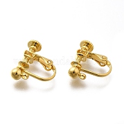 Фурнитура для сережек-клипс из нержавеющей стали 316 EJEW-R019-01G