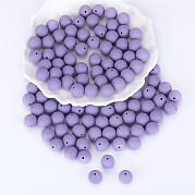 Круглые силиконовые фокусные бусины SI-JX0046A-42