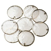 Подвески из натуральных ракушек Capiz BSHE-Z005-09