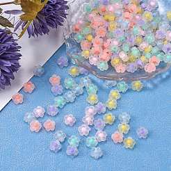 210pcs 6 Farben transparente Acrylperlen&nbsp;TACR-SZ0001-18