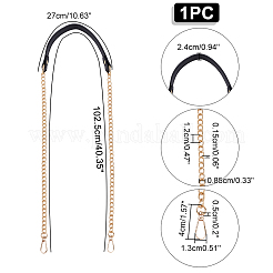 Poignées de sac en similicuir pu&nbsp;PURS-WH0005-11KCG