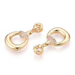 925 Sterling Silber Micro Pave Zirkonia Anhänger&nbsp;STER-T004-11G