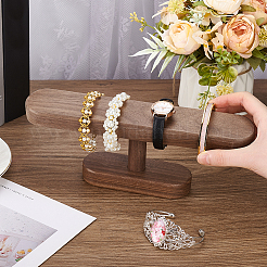 Holzständer für T-Bar-Armbänder&nbsp;ODIS-WH0061-39