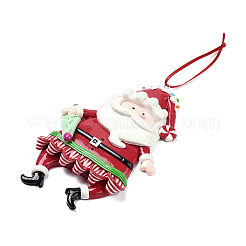 Décorations de pendentif en argile polymère faites à la main du père Noël de Noël&nbsp;HJEW-P017-01A