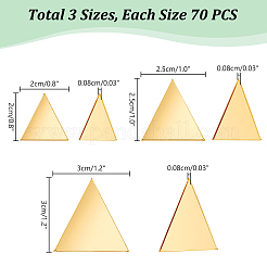 210 Stück 3 Stile selbstklebende Acryl-Cabochon-Blätter&nbsp;DIY-PH0022-93D