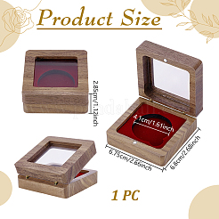Magnetboxen mit Holzabzeichen&nbsp;CON-WH0085-230