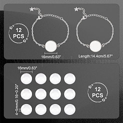 Bausatz für ein leeres Kuppelgliederarmband zum Selbermachen&nbsp;DIY-UN0004-28