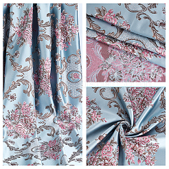 1 m Polyesterstoff mit Blumenmuster&nbsp;AJEW-GA0008-38