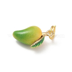 Pendentifs d'émail en laiton &nbsp;KK-H523-01F-G02