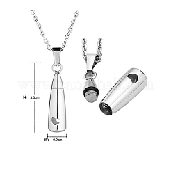 Collane ciondolo in acciaio inox&nbsp;PW-WG21928-01