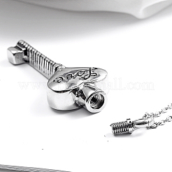 Colliers avec pendentif en forme de clé en forme de cœur en acier inoxydable 304 anti-ternissement&nbsp;SX1430-1