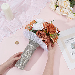 Blumenstraußhalter aus Polyester und Strass&nbsp;AJEW-OC00041