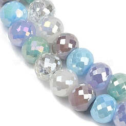 Chapelets de perles en verre électroplaqué&nbsp;EGLA-G039-01A-02