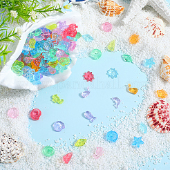 150 g de perles en plastique transparentes de formes mixtes&nbsp;FIND-SC0011-72