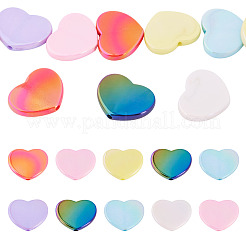 10pcs perles acryliques opaques de placage uv&nbsp;OACR-TA0001-11