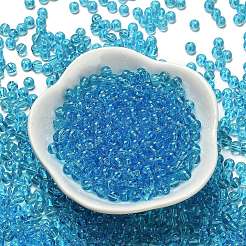 Perline di vetro di colori trasparenti&nbsp;SEED-C001-02A-03