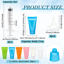Tube souple de bouteille compressible rechargeable en plastique&nbsp;TOOL-BC0002-70A