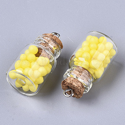 Decorazioni pendenti in vetro per bottiglie di auguri&nbsp;LS-GLAA-N037-01I