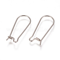 Pendientes de aro de acero inoxidable 304 resistentes al deslustre&nbsp;LS-STAS-L216-22B-P