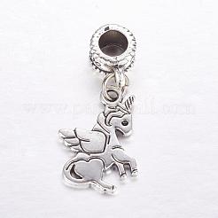 Tibetische Legierung europäische baumelnde Charms&nbsp;MPDL-J041-04AS