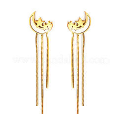 Boucles d'oreilles à tige en acier inoxydable 304 et coquillage pour femmes&nbsp;WG2C931-01