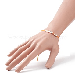Bracelet à maillons en graines de verre&nbsp;BJEW-JB08894-04