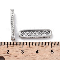 Maglie multifilamento in ottone con micro pavé di zirconi trasparenti&nbsp;KK-B082-16P