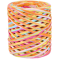 6 colori di cordini di carta rafia&nbsp;OCOR-WH0063-110A