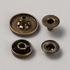 4 x Druckknopf aus Legierung&nbsp;BUTT-WH0036-01I-AB