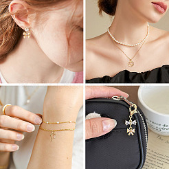 16 pièces 8 styles en laiton micro pavé pendentifs en zircone cubique claire&nbsp;KK-TA0001-89