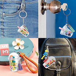 Kit de fabrication de porte-clés avec pendentif en forme de tasse et grand modèle&nbsp;DIY-SC0017-44