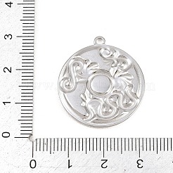 Cabochon-Fassungen für Anhänger aus Edelstahl 304&nbsp;STAS-L313-08P