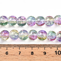 Transparent Knistern Glasperlenstränge&nbsp;GLAA-T025-8mm-02C
