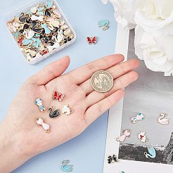 Pendentifs d'émail en alliage&nbsp;ENAM-NB0001-35LG