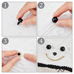 Set aus Augen und Nasen für Puppen aus Kunststoff&nbsp;DIY-FH0006-67