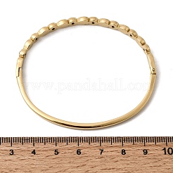Armreifen mit Scharnier aus 304 Edelstahl mit Strassen für Damen&nbsp;BJEW-B168-03A-G