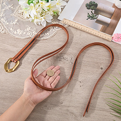1 ceinture à nœud en cuir de vache pour femme&nbsp;AJEW-CL0003-42A