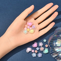240 Stück 3 transparente Acrylperlen im Stil&nbsp;FACR-YW0001-04