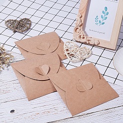 Vintage quadratische Herzschnallen-CD-Umschläge&nbsp;DIY-WH0092-01