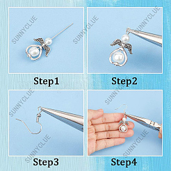 Kit fai da te per realizzare orecchini pendenti a forma di fata&nbsp;DIY-SC0021-75