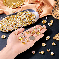 100 strass à coudre en forme de larme/cœur/étoile&nbsp;GACR-TA0001-07G