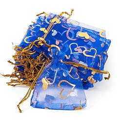 50 Organzabeutel mit Herzaufdruck&nbsp;OP-TADJ0001-01J