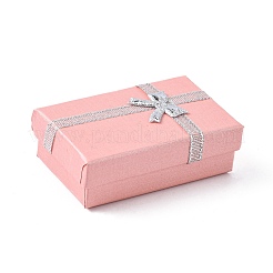 Valentines Tag Frau Geschenke Pakete Karton Schmuck-Set-Boxen mit Bowknot und Schwamm im Inneren&nbsp;X1-CBOX-R013-4