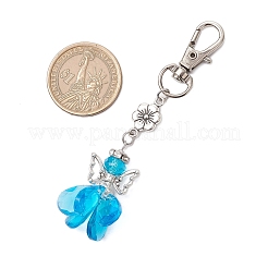 Decorazioni pendenti in vetro con angelo&nbsp;HJEW-MZ00261-05