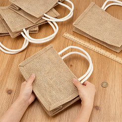 Wiederverwendbare Jute-Tragetaschen&nbsp;LS-AJEW-WH0816-490