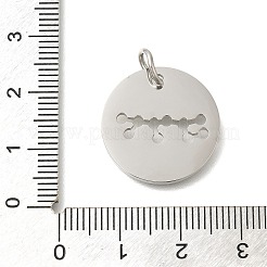 Anlaufgeschützte Anhänger aus 304 Edelstahl&nbsp;STAS-M074-02J-P